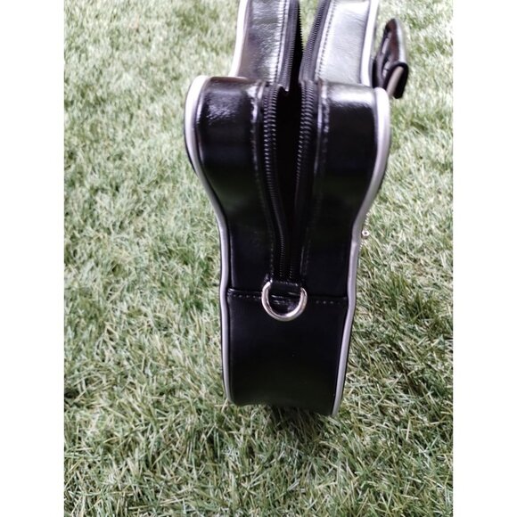 Guitar Handbag Crossbody Purse - White Black - Picture 6 of 8